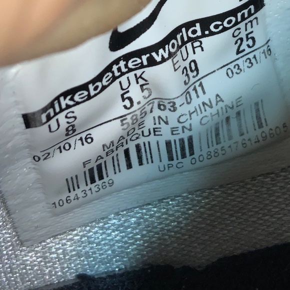 Nike Volley Zoom Hyperspike Volleyball Shoes Cool Grey/White Size 8 - Picture 7 of 7